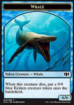 Token Whale, Rückseite: Zombie (Blau)