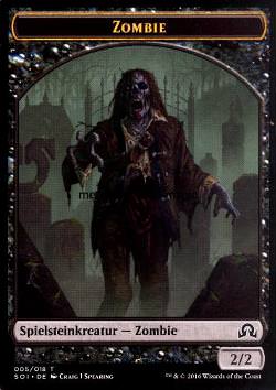 Token: Zombie (Schwarz 2/2)