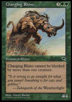 Charging Rhino (Anstürmendes Nashorn)